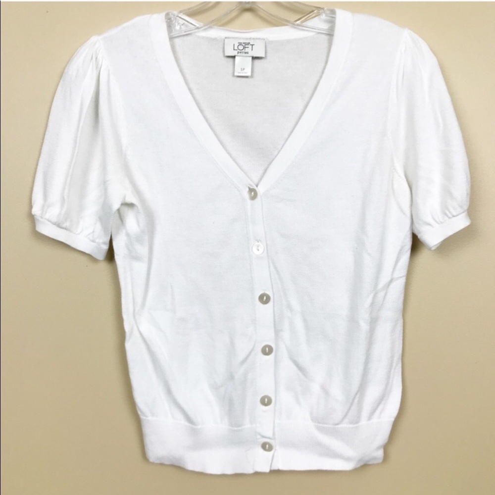 Ann Taylor Loft Small Petite Cropped Cardigan
